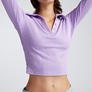 Lavender Shirt With Collar Size Small (Twik by Simons)